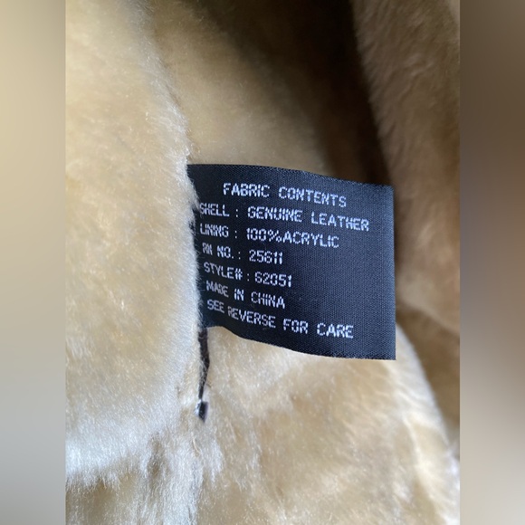 VTG Style B3 Aviator Bomber Military  Airforce Flying Biker 80s 90s Leather Coat - Picture 15 of 15